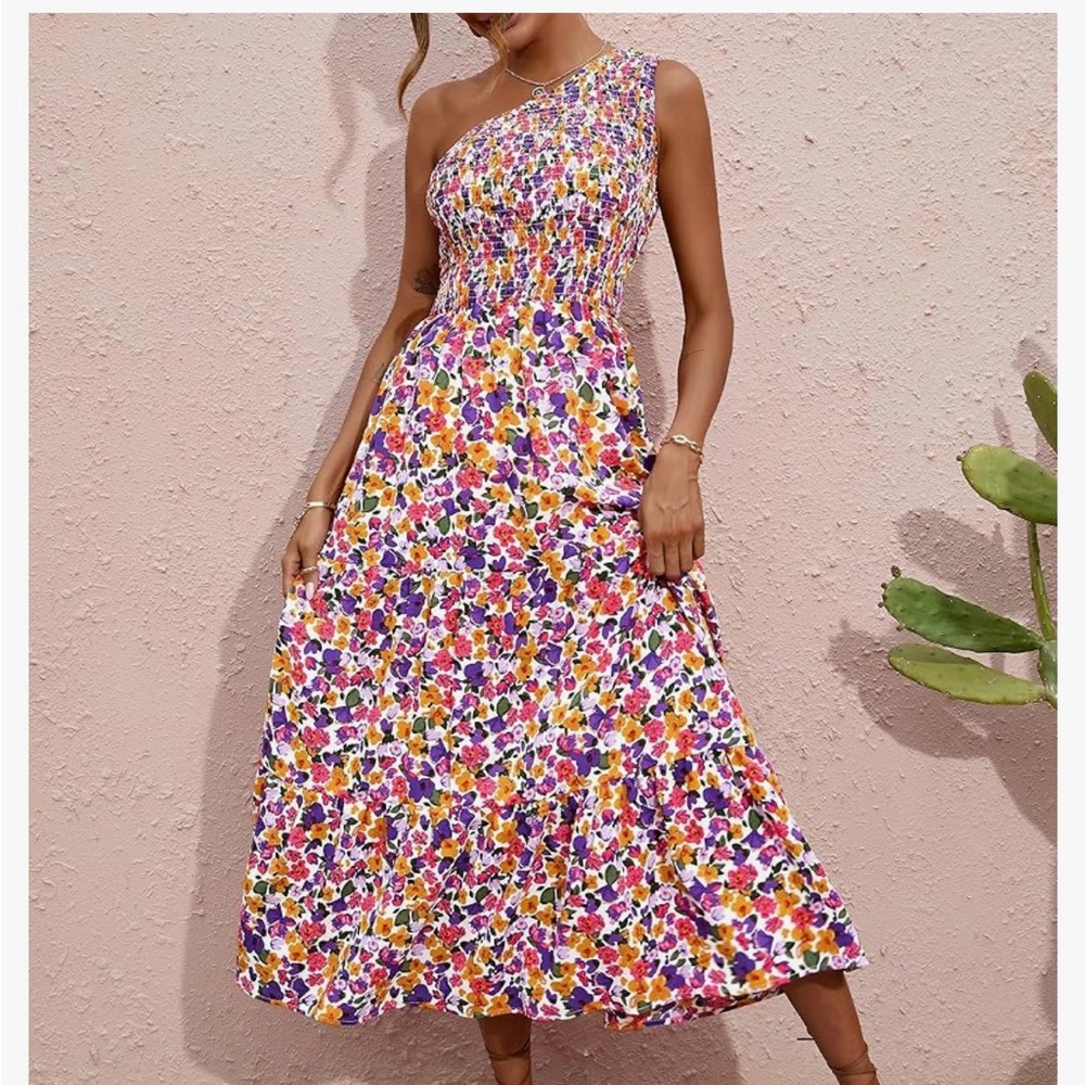 BTFBM One Shoulder Floral  Dress (NWT)